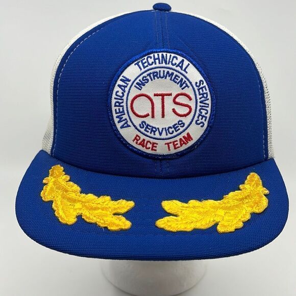 Vintage American Technical Service ATS Instrument Baseball Cap Hat Trucker - Picture 1 of 14